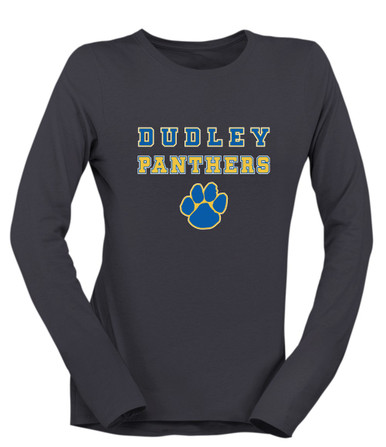 Dudley Panthers Paw Spirit Women's Premium LS T-Shirt