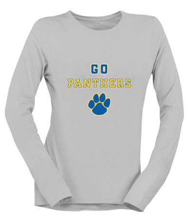 Dudley Panthers Paw Go Team Women's Premium LS T-Shirt