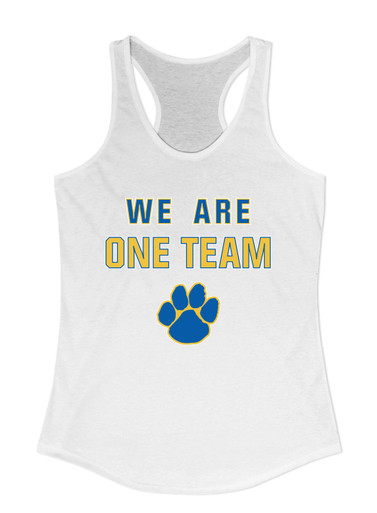 Dudley Panthers Paw We Are One Team Women's Tank Top