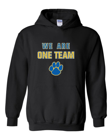 Dudley Panthers Paw We Are One Team Men's Hoodie