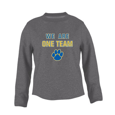 Dudley Panthers Paw We Are One Team Women's Sweatshirt