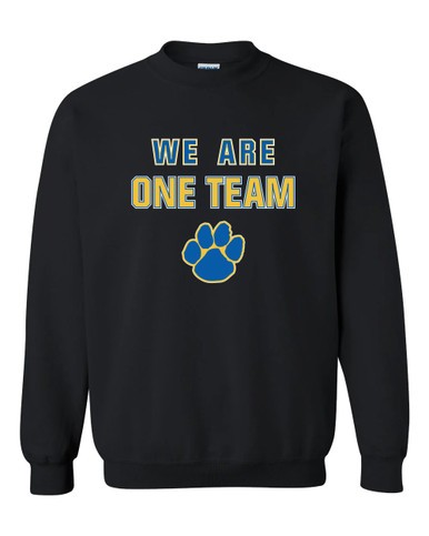 Dudley Panthers Paw We Are One Team Men's Sweatshirt