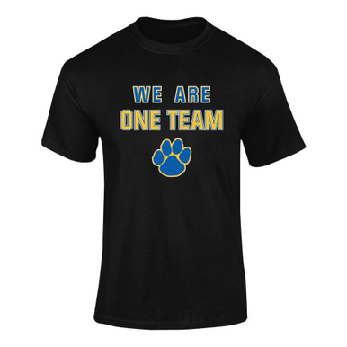 Dudley Panthers Paw We Are One Team Men's SS T-Shirt
