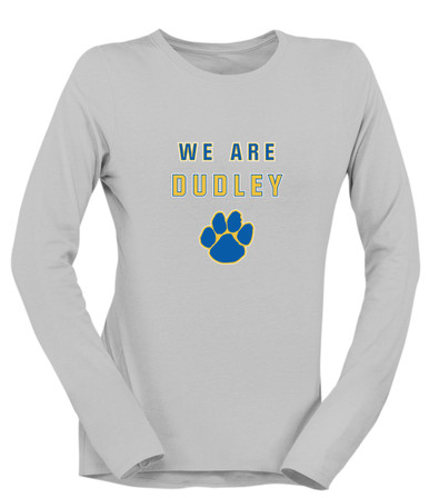 Dudley Panthers Paw We Are Women's LS T-Shirt