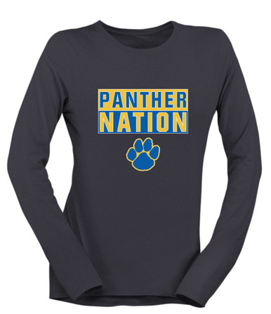 Dudley Panthers Paw Nation #1 Women's Premium LS T-Shirt