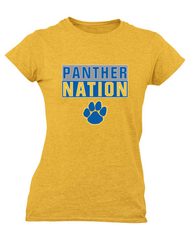 Dudley Panthers Paw Nation #1 Women's Premium SS T-Shirt