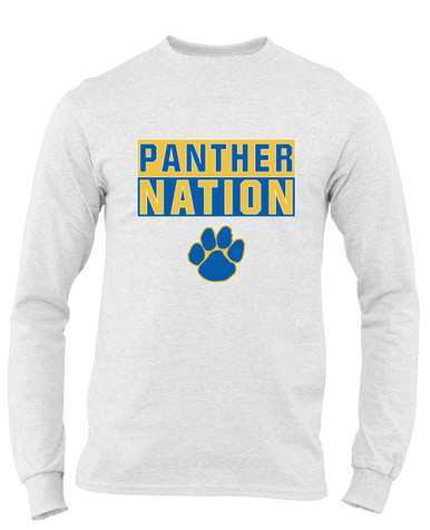 Dudley Panthers Paw Nation #1 Men's LS T-Shirt
