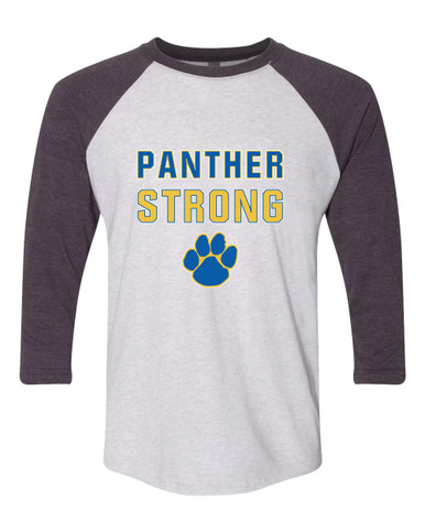 Dudley Panthers Paw Strong #2 Men's Baseball T-Shirt