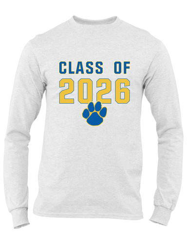 Dudley Panthers Paw Class of 2026 Men's Premium LS T-Shirt