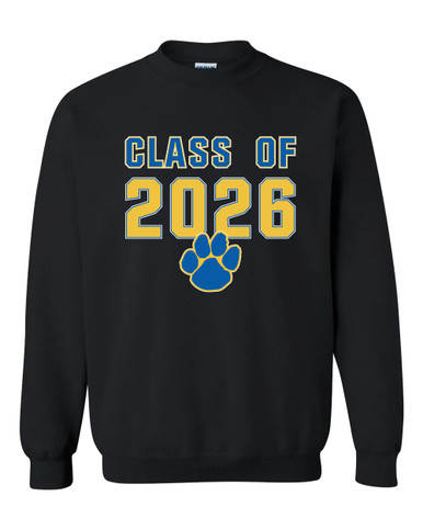 Dudley Panthers Paw Class of 2026 Men's Sweatshirt