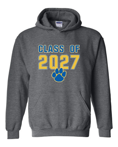 Dudley Panthers Paw Class of 2027 Men's Hoodie