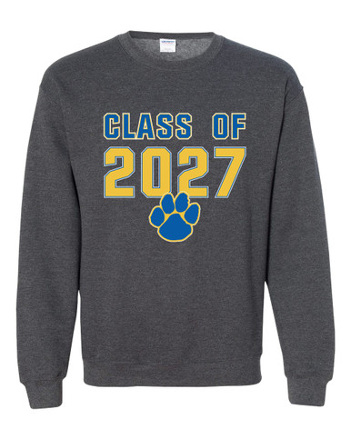 Dudley Panthers Paw Class of 2027 Men's Sweatshirt