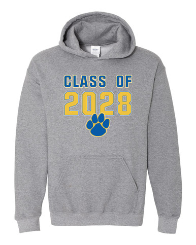 Dudley Panthers Paw Class of 2028 Men's Hoodie