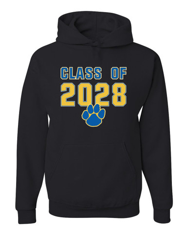 Dudley Panthers Paw Class of 2028 Men's Premium Hoodie