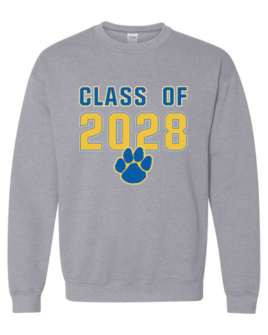 Dudley Panthers Paw Class of 2028 Men's Sweatshirt