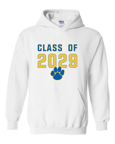 Dudley Panthers Paw Class of 2029 Men's Hoodie