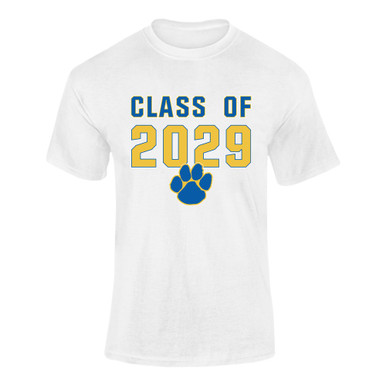 Dudley Panthers Paw Class of 2029 Men's SS T-Shirt