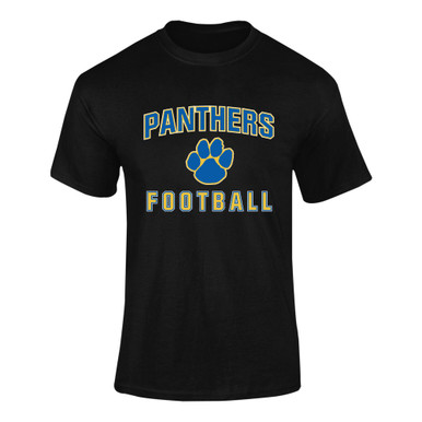 Dudley Panthers Paw Football #1 Men's SS T-Shirt