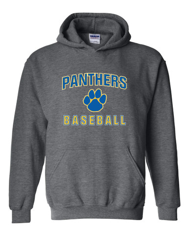 Dudley Panthers Paw Baseball #1 Men's Hoodie