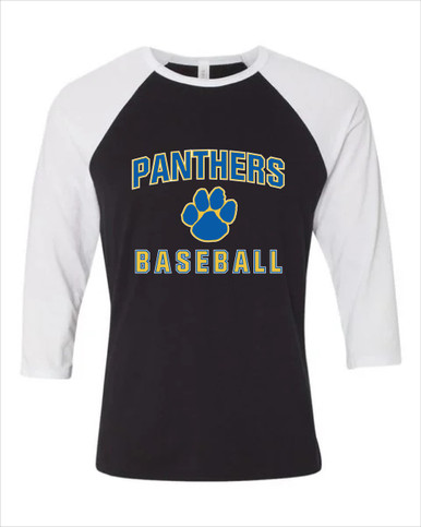 Dudley Panthers Paw Baseball #1 Men's Baseball T-Shirt