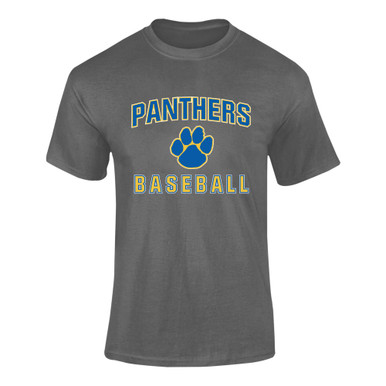 Dudley Panthers Paw Baseball #1 Men's SS T-Shirt