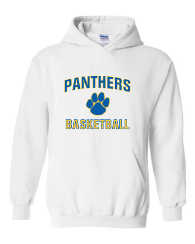 Dudley Panthers Paw Basketball #1 Men's Hoodie
