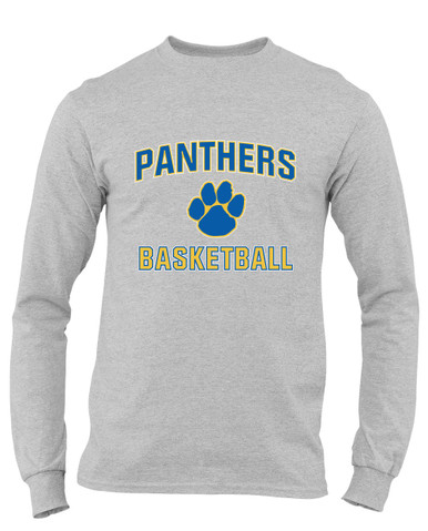 Dudley Panthers Paw Basketball #1 Men's Premium LS T-Shirt