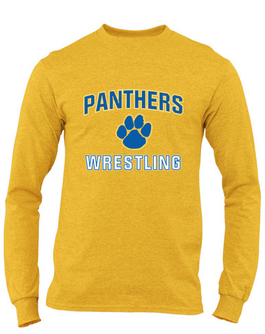 Dudley Panthers Paw Wrestling Men's LS T-Shirt