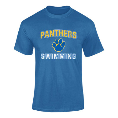 Dudley Panthers Paw Swimming Men's SS T-Shirt