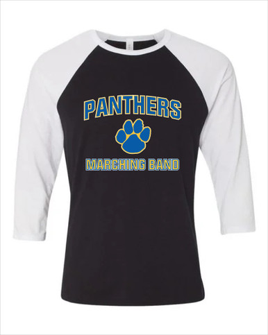 Dudley Panthers Paw Marching Band Men's Baseball T-Shirt