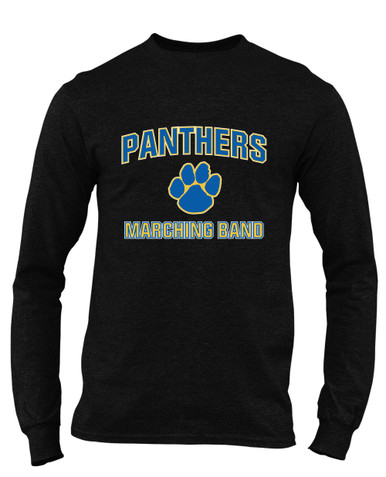Dudley Panthers Paw Marching Band Men's LS T-Shirt