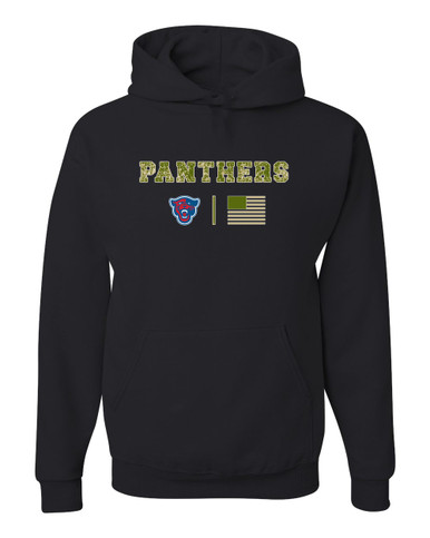 Midway Panthers Head Camo Flag Men's Premium Hoodie