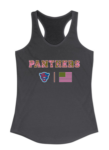 Midway Panthers Head Pink Camo Flag Women's Tank Top