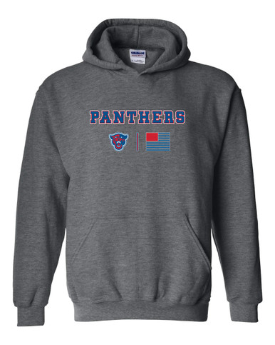 Midway Panthers Head Team Colors Flag Men's Hoodie