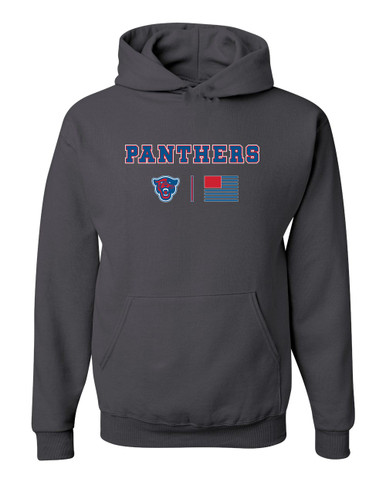 Midway Panthers Head Team Colors Flag Men's Premium Hoodie