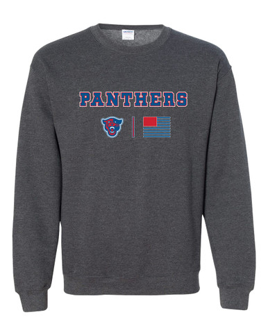 Midway Panthers Head Team Colors Flag Men's Sweatshirt