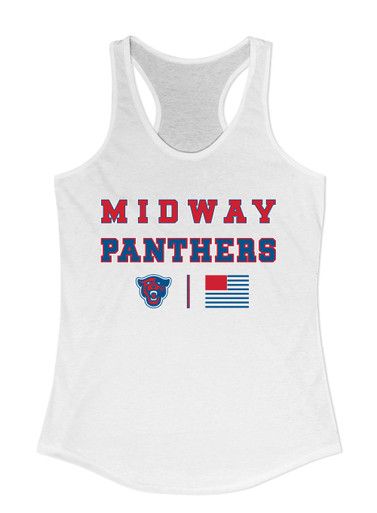 Midway Panthers Head Spirit Flag Women's Tank Top