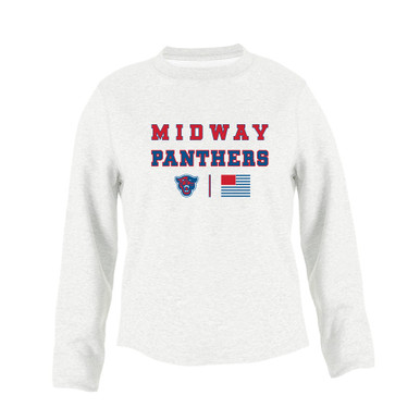 Midway Panthers Head Spirit Flag Women's Sweatshirt