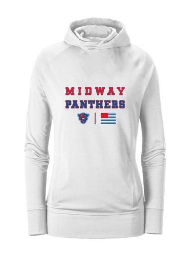 Midway Panthers Head Spirit Flag Women's Hoodie