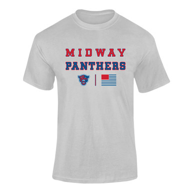 Midway Panthers Head Spirit Flag Men's Premium SS T-Shirt