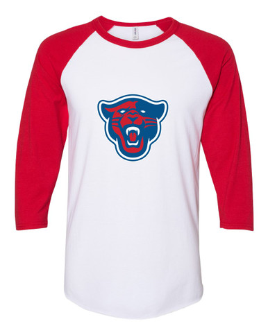 Midway Panthers Head Mascot #1 Women's Baseball T-Shirt