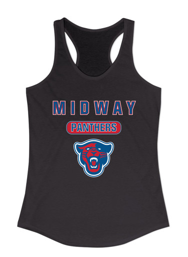 Midway Panthers Head Mascot #3 Women's Tank Top