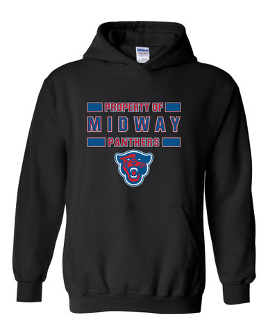 Midway Panthers Head Property Of Men's Hoodie