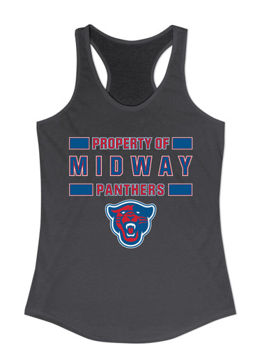 Midway Panthers Head Property Of Women's Tank Top