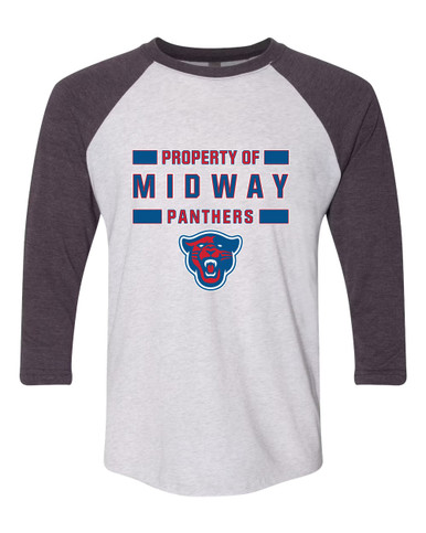 Midway Panthers Head Property Of Women's Baseball T-Shirt