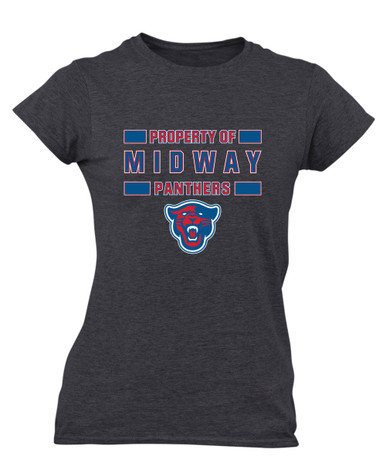 Midway Panthers Head Property Of Women's SS T-Shirt