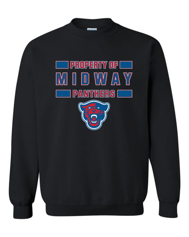 Midway Panthers Head Property Of Men's Sweatshirt