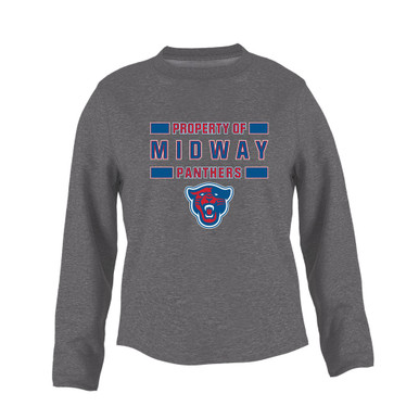 Midway Panthers Head Property Of Women's Sweatshirt
