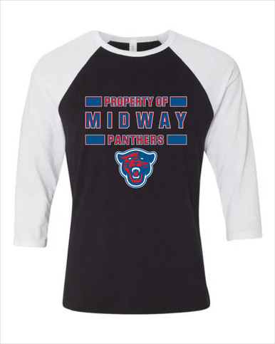 Midway Panthers Head Property Of Men's Baseball T-Shirt
