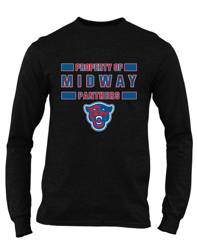 Midway Panthers Head Property Of Men's Premium LS T-Shirt